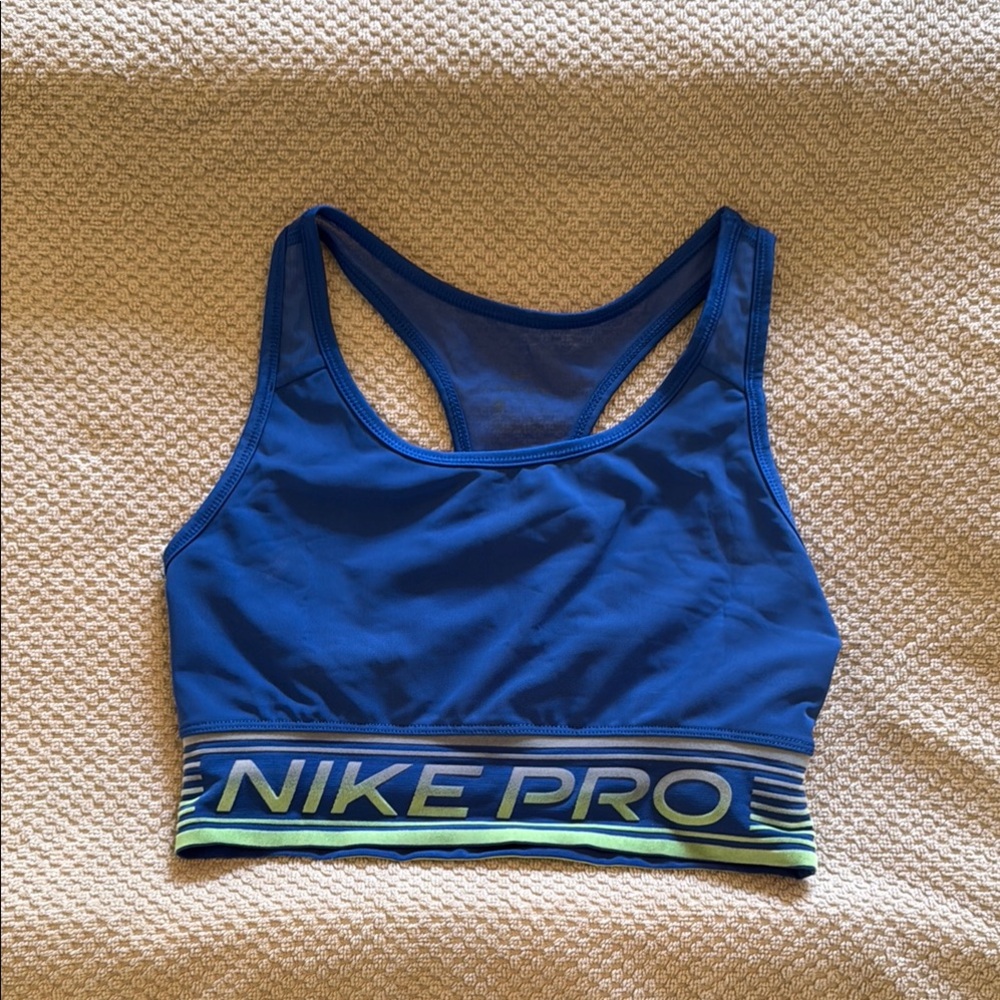 Nike Pro Royal Blue Sports Bra-Small